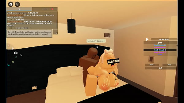 Roblox another white blonde slut got breeded by BBC 