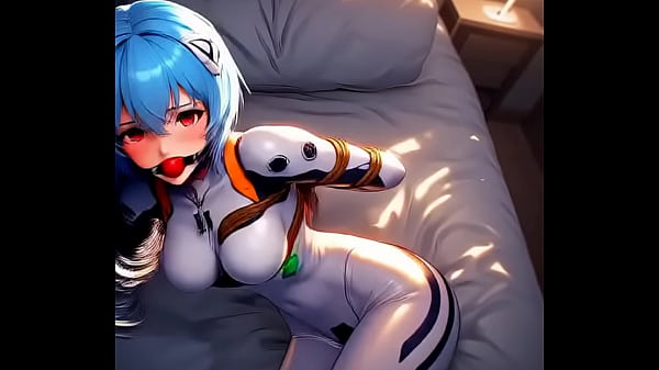 Rei Ayanami tied by rope  