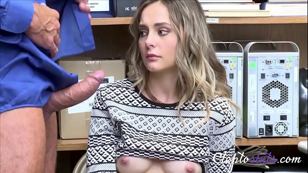 The Evil Officer Fucks Petite 18yo thief  