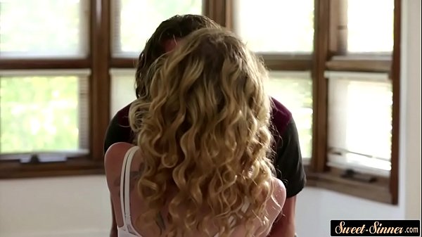 Petite stepsister rides stepbros hard cock