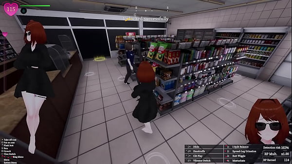 Secret Flasher Manaka - Quests in Store, voyeur game