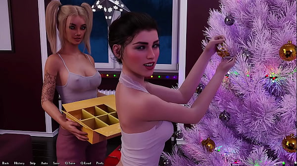 Being A DIK #218 - Brunette College Girl Shoves My Head Into her Ass While She Puts The Star On The Tree 