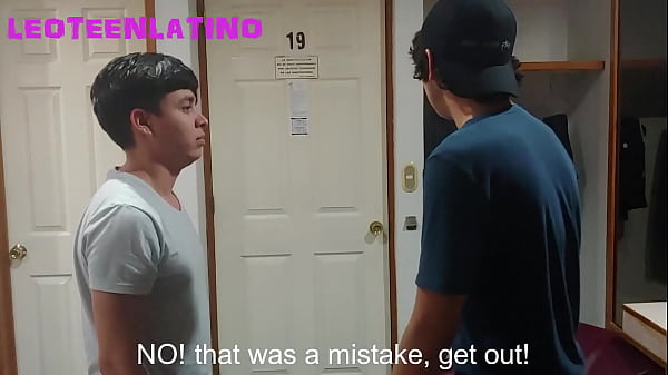 Latino twink boyfriend must betray his lover with a random man (7)
