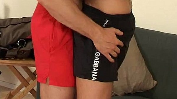 Muscular hunk getting his hard cock sucked on 