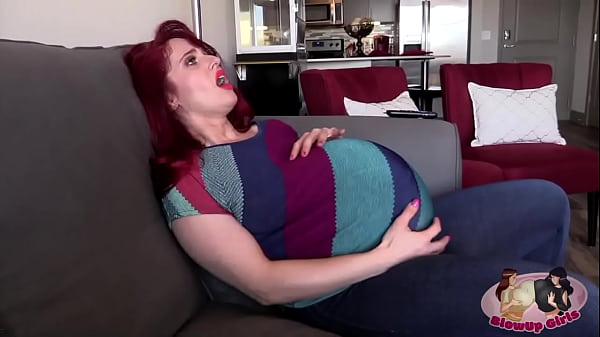 Big sexy belly expansion of pregnant  