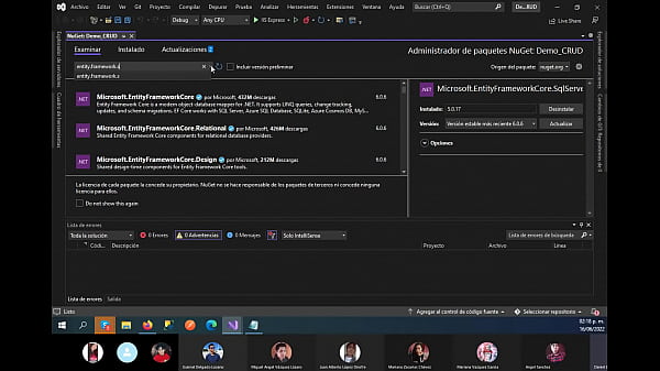Conectando blazor con scaffold  