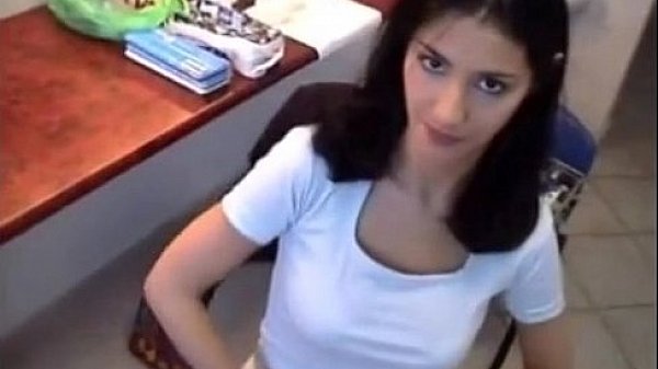 Hot cute brunette blowjob CUMSHOT ON FACE