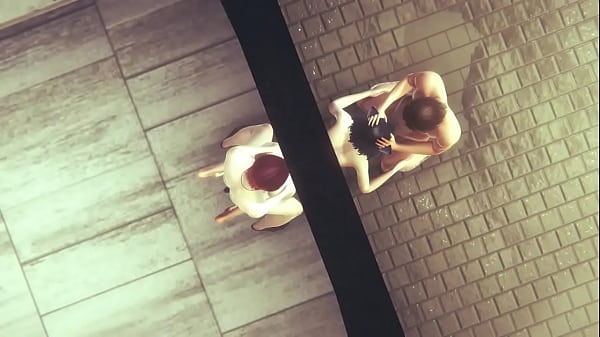 Hentai Uncensored 3d - Kitty jerking off - 69 & 3 sex group  