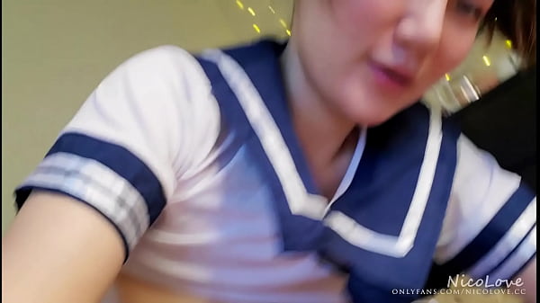 Chinese Girlfriend in JK Uniform Letting You Cum in Her Mouth - NicoLove
