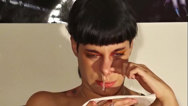 Teen girl's huge snot by sneezing fetish pt1 HD 