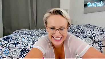 Angel Wicky Big Tits Blonde masturbates on cam