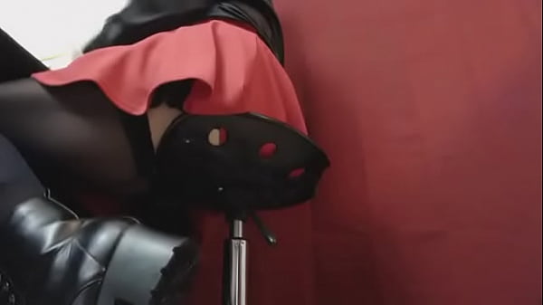 Giantess Alternative in thigh highs, short skirt and boots Voyeur PREVIEW