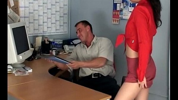 Petite secretary fucking in knee high stockings