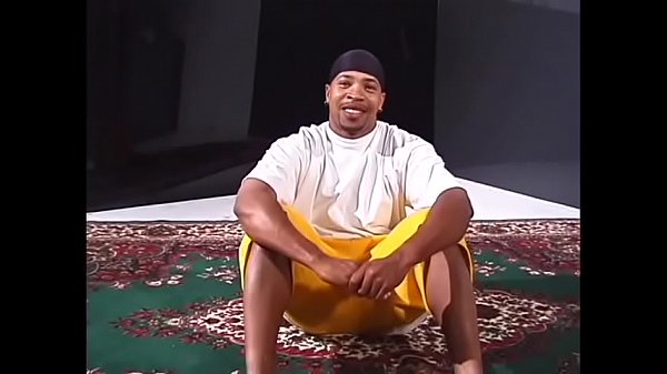 Chocolate skinned studs suck and fuck then wank each other's cocks 