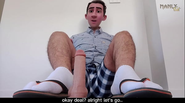 STEP GAY DAD - DAGGY FOOTWARE - The episode that will have you wishing your cock was between step dads flip flops and socked soles.  