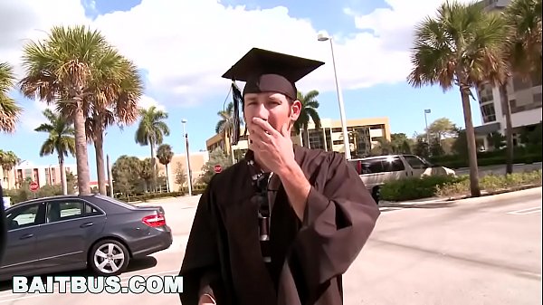 BAITBUS - We Picked This Straight Boy Up At His Graduation Ceremony And Tricked Him 
