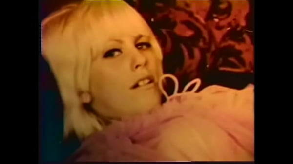 Horny blonde opens her legs so you can see her wet twat