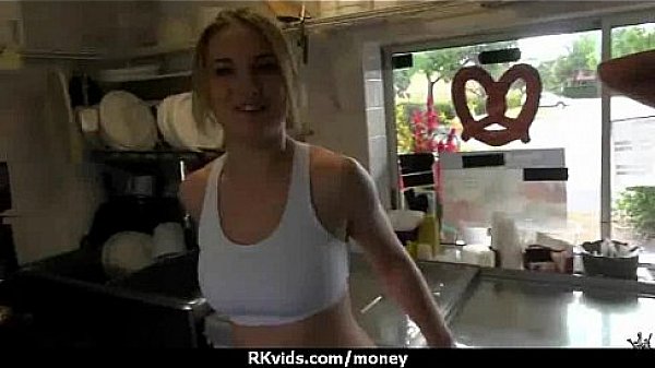 Sexy natural chick trades cash for some rough sex 19