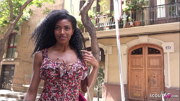 GERMAN SCOUT - FIT BROWN TEEN WITH HUGE SAGGY BOOBS TALK TO SEX AT MODEL JOB  