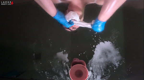 Nurse Lexi's Cum Collection POV: Ass and Tits Pressed on Glass - Handjob, Titfuck, BJ, Wild Ride and Facial (4K Landscape)