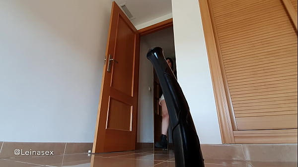 Masturbation with horse dildo  