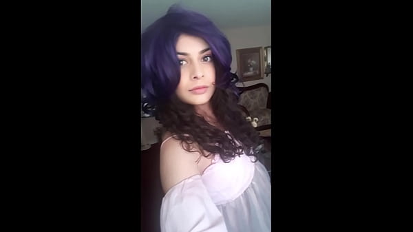 Sissy girl masturbates and puts bottle in her butt 