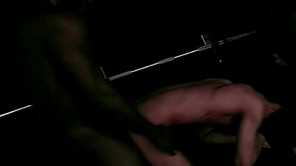 Skinny White Gay Gangbang by Three Huge Black Ghetto