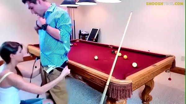 Big boobed girl fucked on pool table