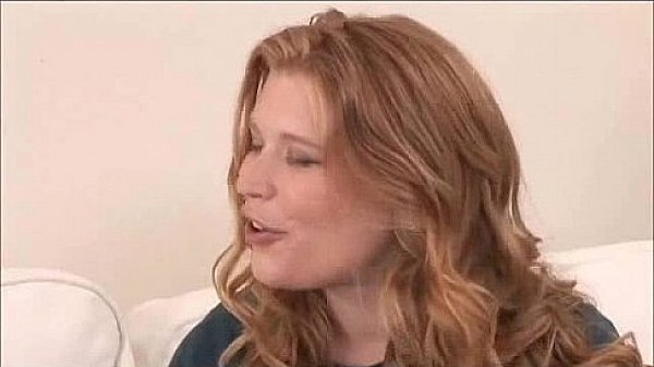 Pregnant redhead having lesbian fun with her friend 