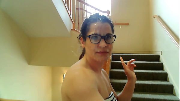 Dumb Office Bitch - bukkake cumwalk of shame