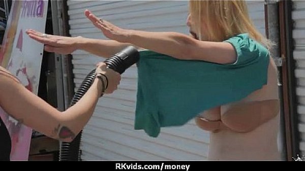 Desperate teen naked in public and fucks to pay rent 15