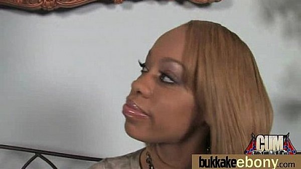 Hot ebony chick love gangbang interracial 16