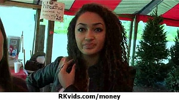 Desperate teen naked in public and fucks to pay rent 19