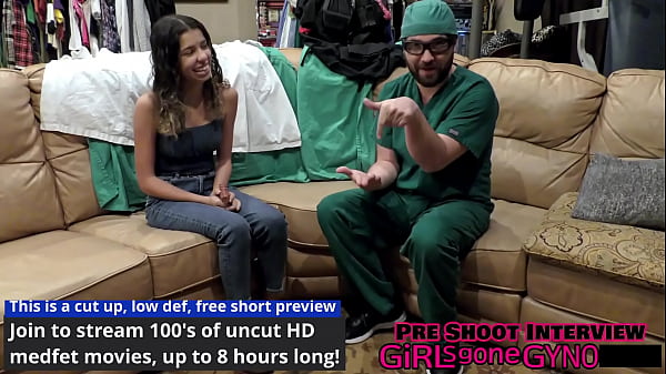 Aria Nicole Confused As Totally Nude Female Doctor Raven Rogue Comes Into Exam Room Full Movie @ GirlsGoneGyno