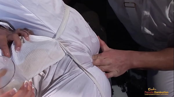 Studs from clockwork orange penetrate a babe in boots while she is enjoying milk