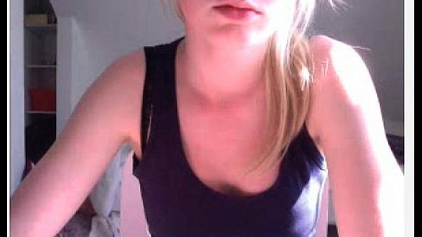 hot blonde show tits on cam  