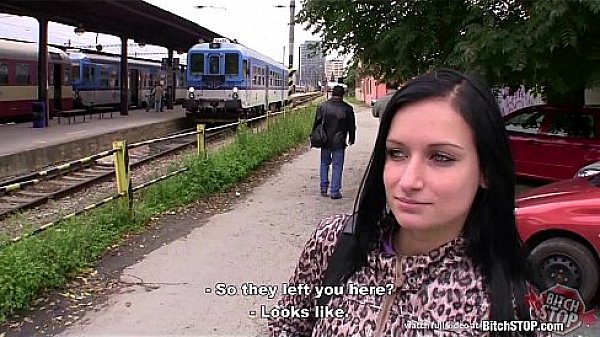 Bitch STOP - Busty teen Nikola fucked outdoor