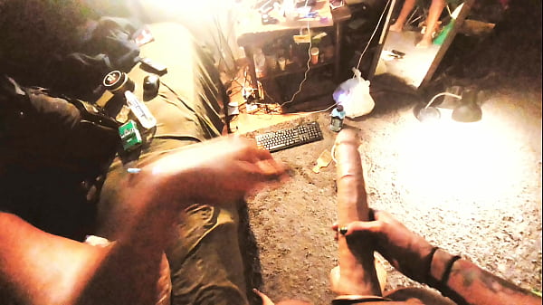 Submissive tranny dominates masc guy 