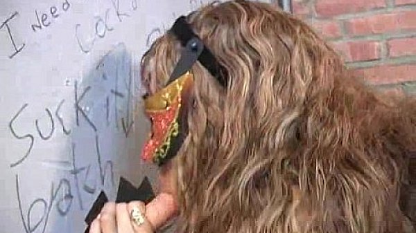 Black Chick Gives Gloryhole Blowjob 14