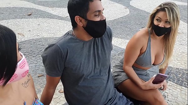 Hot babes on Copacabana beach in a hot fuck  