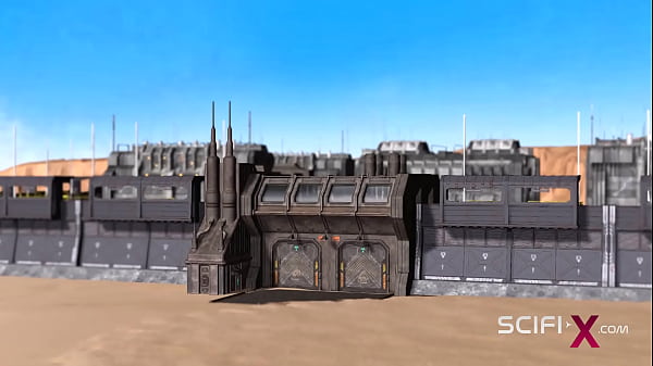 Fuck me hard. Sex with a sci-fi android in the lab