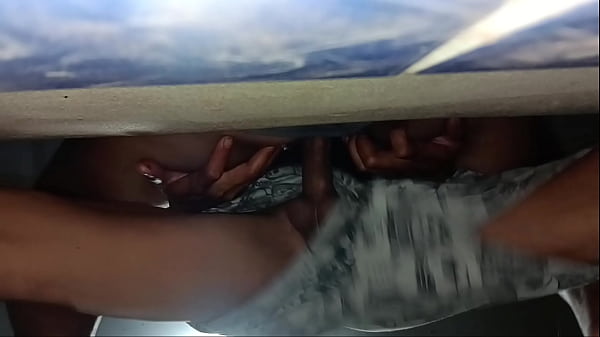 Hot wife without panties asking for directions and letting the stranger touch her