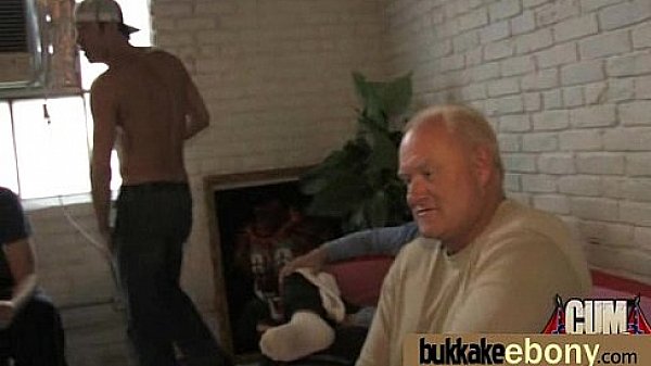 Ebony babe sucks too many white cocks 23