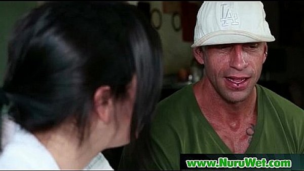 Nuru massage performed by busty japanese babe 17