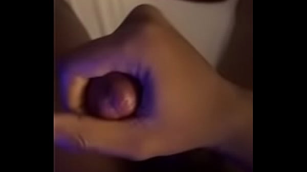 Black teen jerking his bbc  