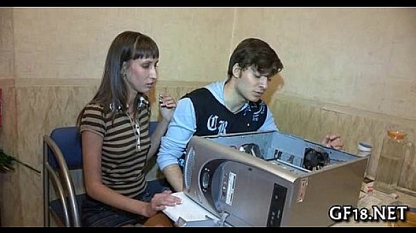 Stare at this brunette hair stranger banging