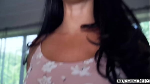 Stepmom Lillith Morningstar helping out her stepson with his big boner  