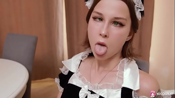 My School Life in hot cosplay Maid costume