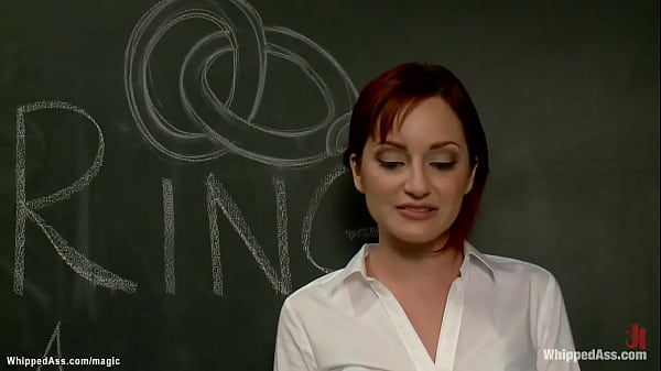 Sexy redhead pre med student Phoenix Askani is and bound in straitjacket by redhead MILF lesbian professor Maitresse Madeline Marlowe