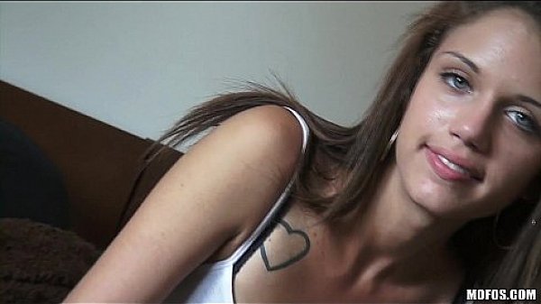 SEXY brunette Cyrus Blow gets fucked on camera for the first time